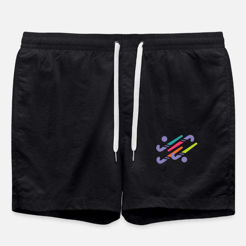 Crosse de hockey - Short de bain - noir
