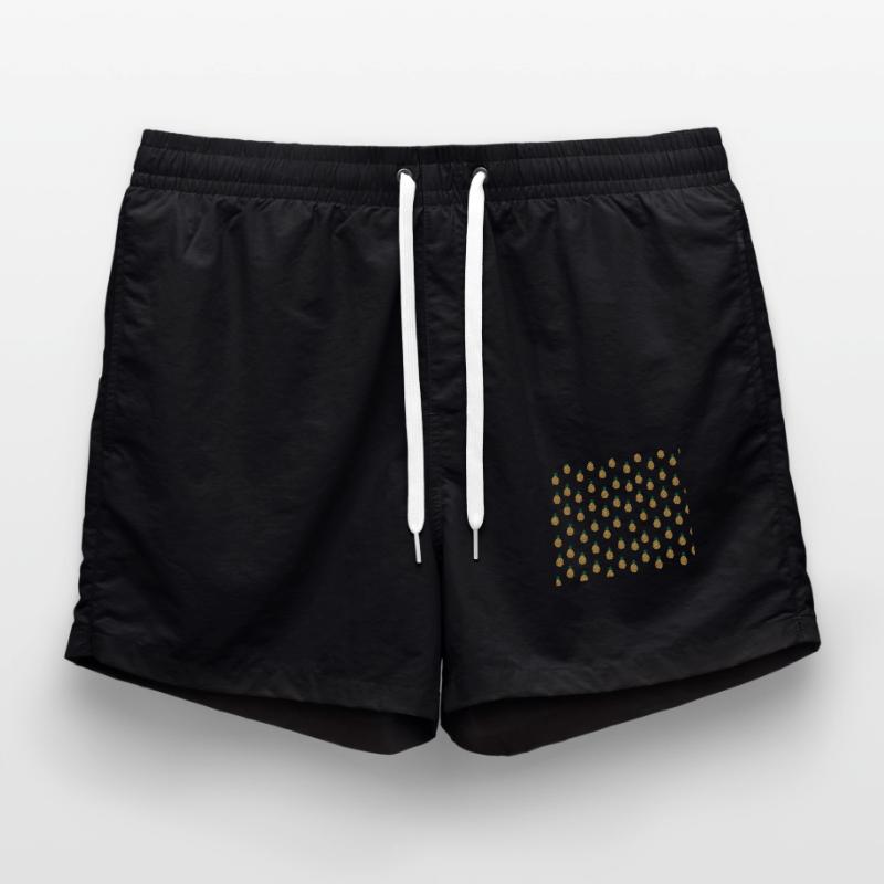 Pineapples Pattern, Tropical Fruit Lover Gift Swim Trunks