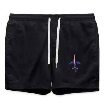 Patrouille de France meeting aérien armée de l'air - Short de bain - noir - Devant - AI Model Male 185 light (185cm)