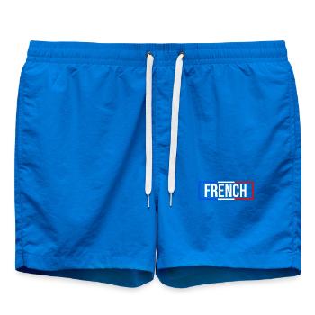 France flag blue white red - Swim Trunks - cobalt blue - Front