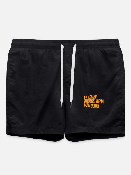 denken hilft - Badeshorts - Schwarz