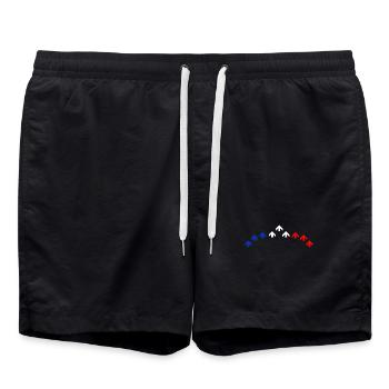 Patrouille de France meeting aérien armée de l'air - Short de bain - noir - Devant - AI Model Male 185 light (185cm)