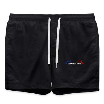 Patrouille de France meeting aérien armée de l'air - Short de bain - noir - Devant - AI Model Male 185 light (185cm)