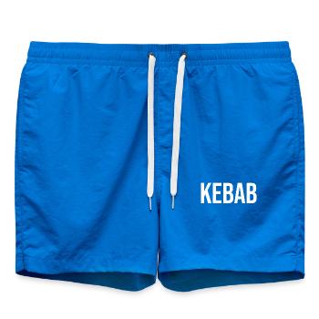 Kebab fast food fast food gift - Swim Trunks - cobalt blue - Front