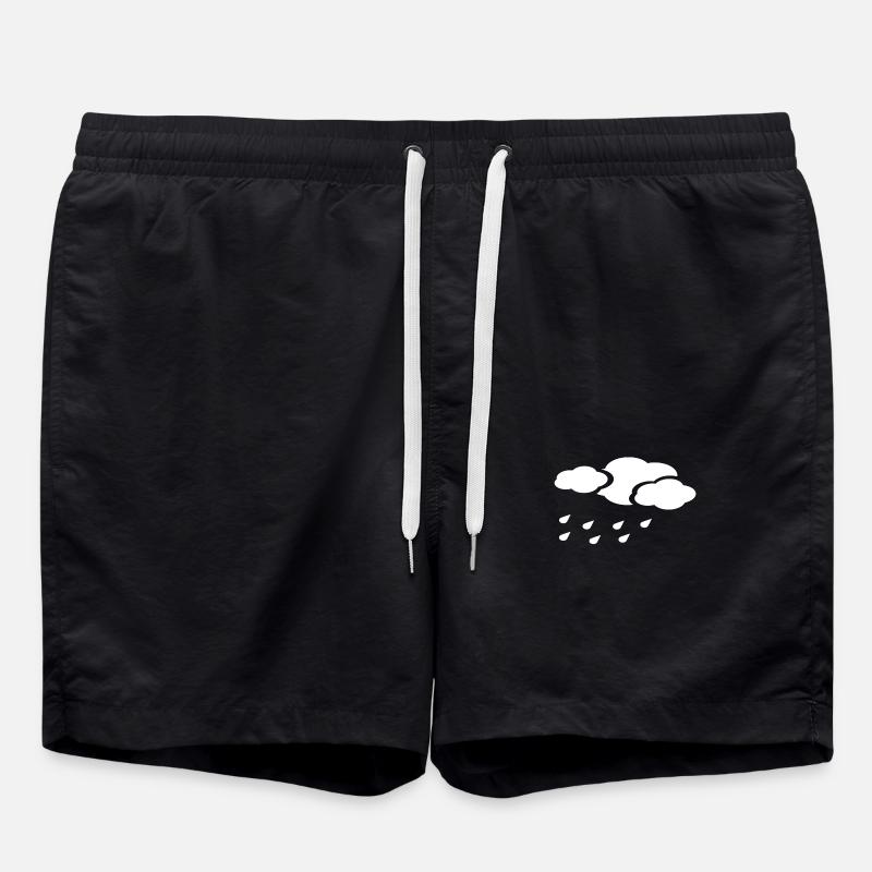 rain cloud - Swim Trunks - black