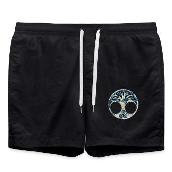 yggdrasil e 242 - Swim Trunks - black - Front - AI Model Male 185 light (185cm)