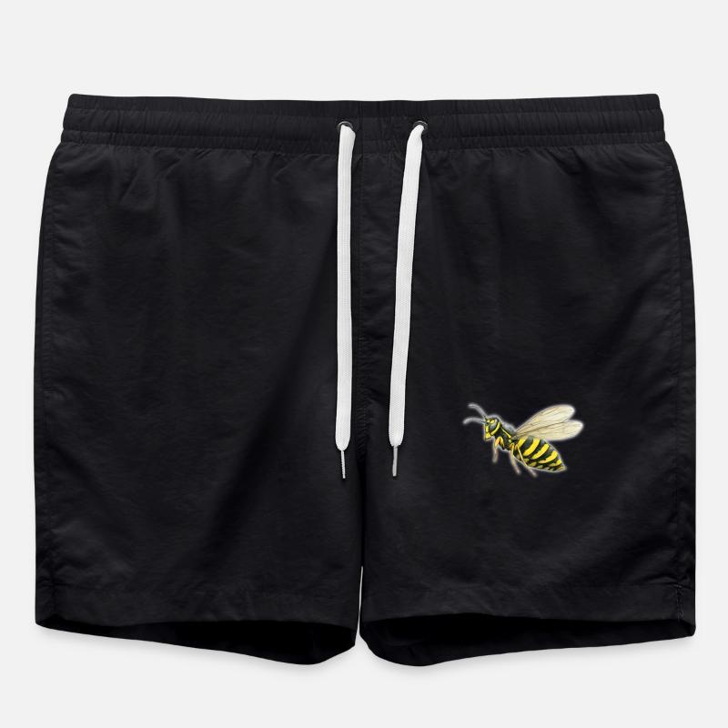 Große Wespe - Badeshorts - Schwarz