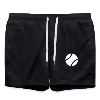 Balle de tennis joueur de tennis amateur de tennis - Short de bain - noir - Devant - AI Model Male 185 light (185cm)