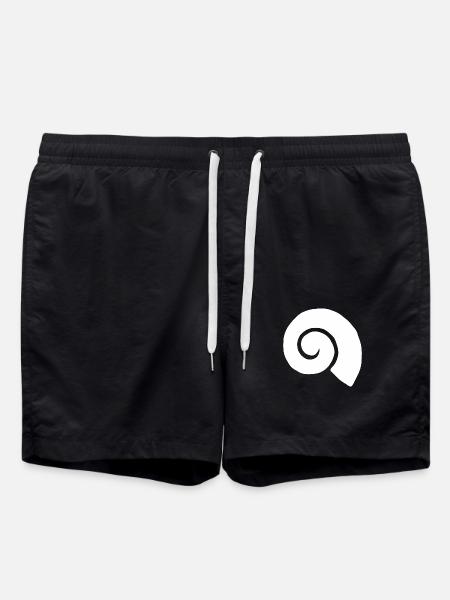 Muschel Meer Küste See Muscheln Strand Kinder Sand - Badeshorts - Schwarz
