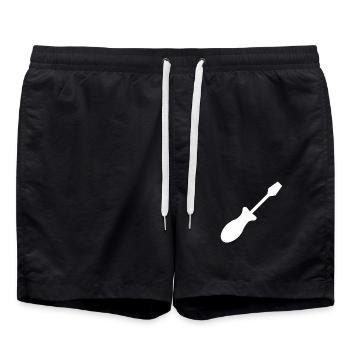 Tournevis artisans artisans - Short de bain - noir - Devant - AI Model Male 185 light (185cm)