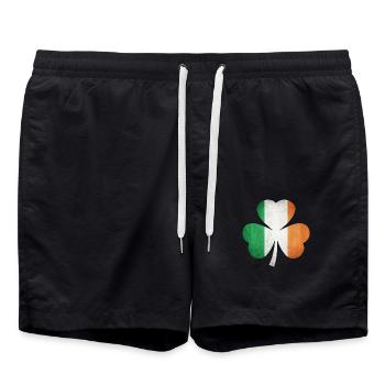 Irish lover - Swim Trunks - black - Front - AI Model Male 185 light (185cm)