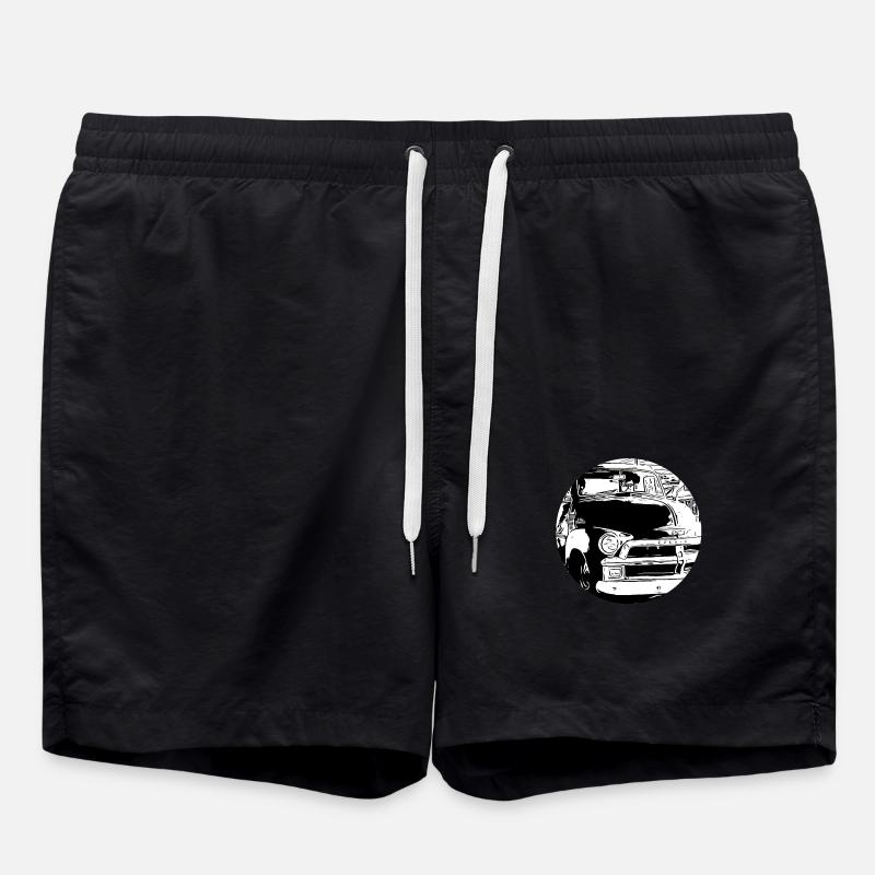 Auto - Badeshorts - Schwarz