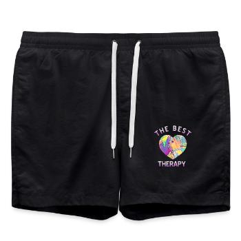 Cheval - Short de bain - noir - Devant - AI Model Male 185 light (185cm)