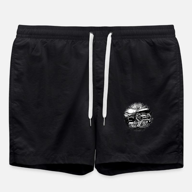 Motorcycle - Swim Trunks - black