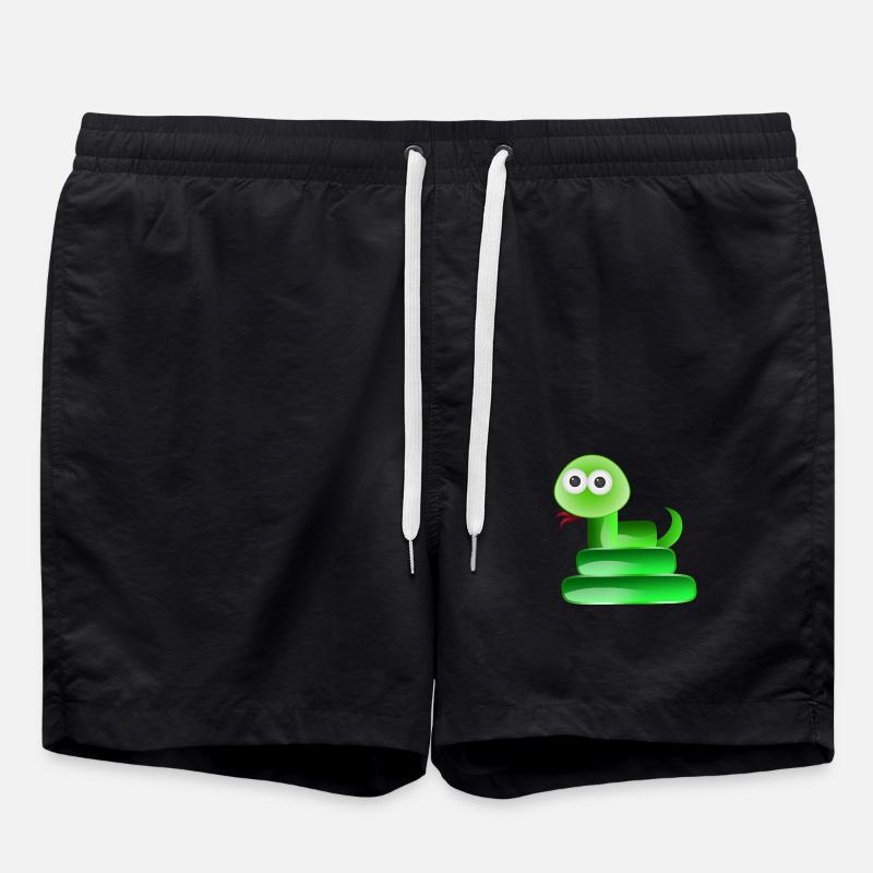 Reptile serpent - Short de bain - noir