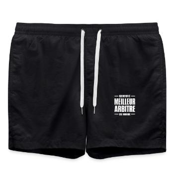 CERTIFIÉ MEILLEUR ARBITRE DU MONDE - Short de bain - noir - Devant - AI Model Male 185 light (185cm)