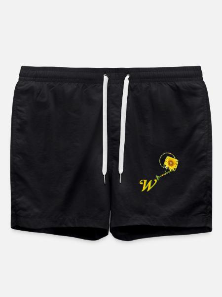 pouring can w - Swim Trunks - black