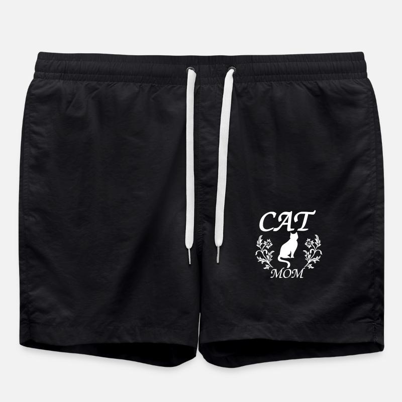 Cat - Swim Trunks - black