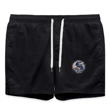 Motorcycle - Swim Trunks - black - Front - AI Model Male 185 light (185cm)