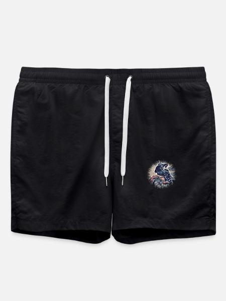 Motorcycle - Swim Trunks - black