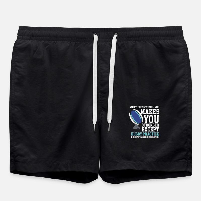 Rugby Rugby Player - Swim Trunks - black