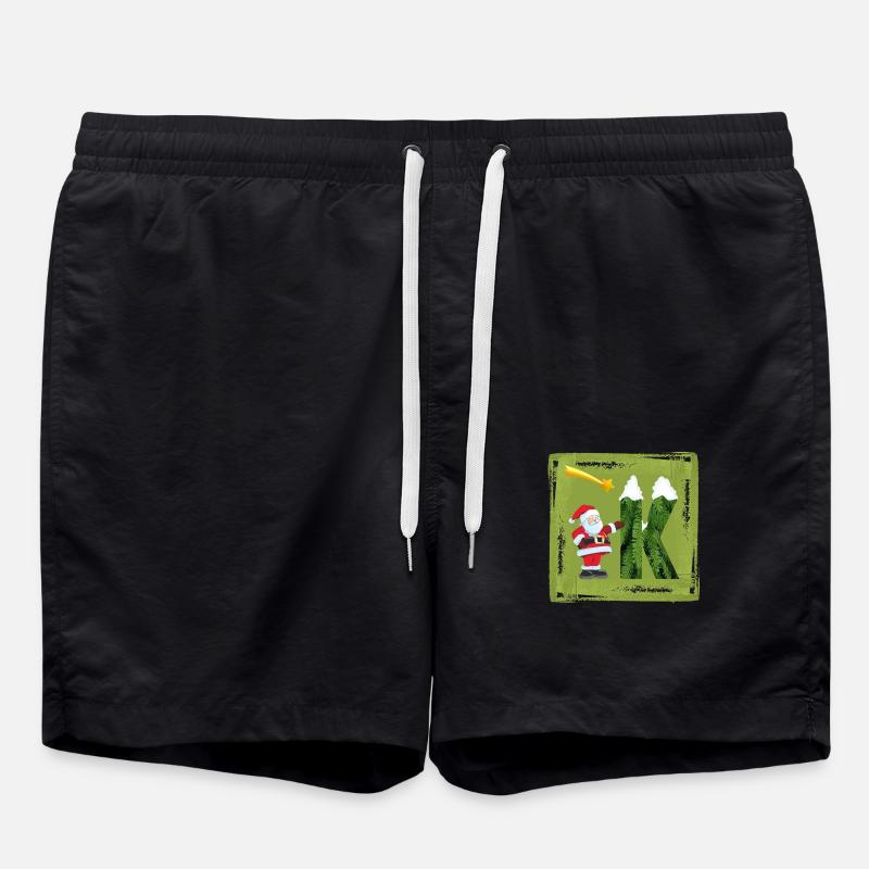père Noël k - Short de bain - noir
