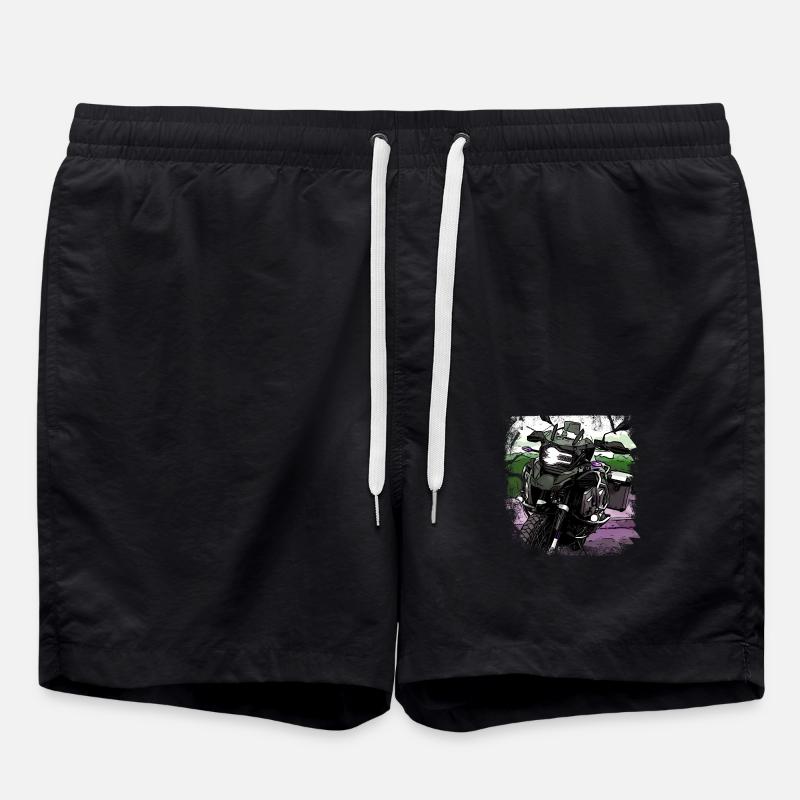 Motorcycle GS black - Swim Trunks - black