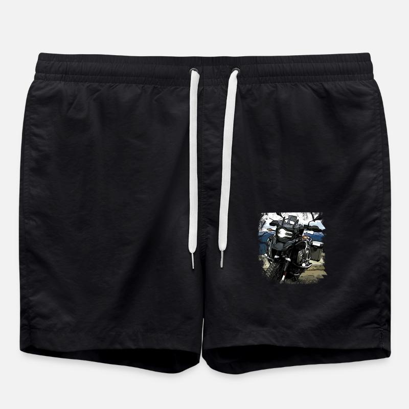 Poster Motorcycle GS - Swim Trunks - black