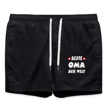 Oma - Badeshorts - Schwarz - Vorne - AI Model Male 185 light (185cm)