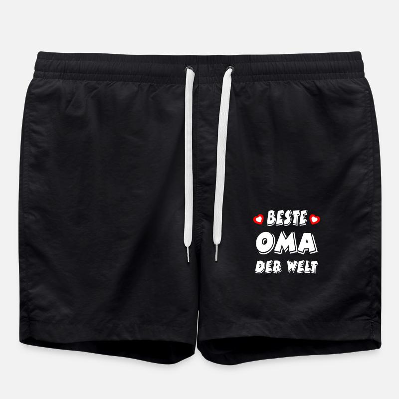 Oma - Badeshorts - Schwarz