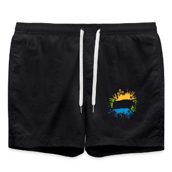 Insérer des objets blob de texte - Short de bain - noir - Devant - AI Model Male 185 light (185cm)