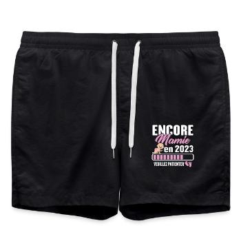 Encore Mamie En 2023 Cadeau Future Grand-mère - Short de bain - noir - Devant - AI Model Male 185 light (185cm)