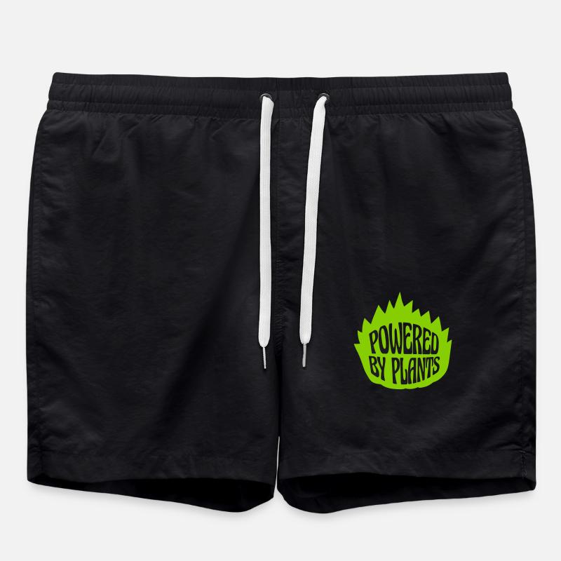Powered by plants - Badeshorts - Schwarz