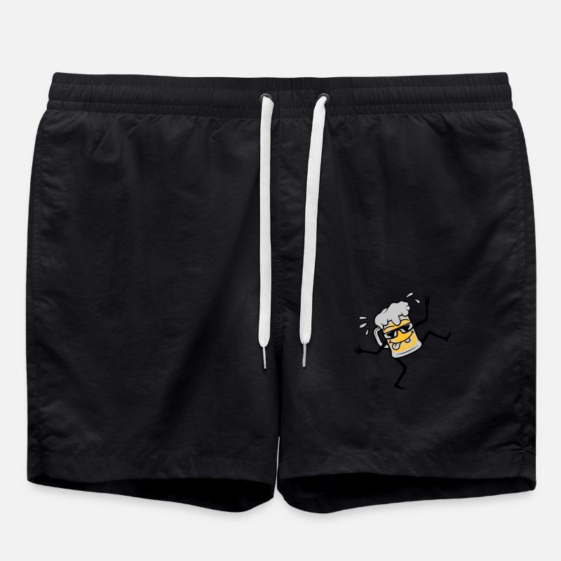 Dancing Cool Party Beer - Swim Trunks - black