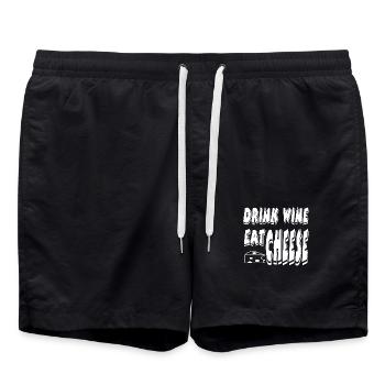 Vin - Short de bain - noir - Devant - AI Model Male 185 light (185cm)