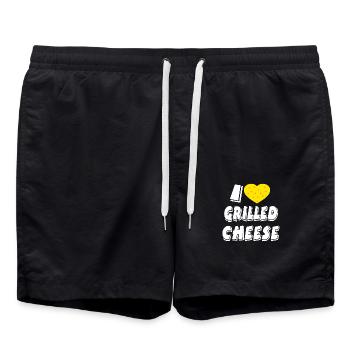 Fromage - Short de bain - noir - Devant - AI Model Male 185 light (185cm)