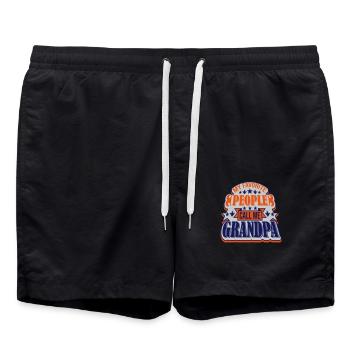 People Call Me Grandpa - Swim Trunks - black - Front - AI Model Male 185 light (185cm)