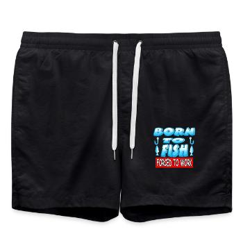 Angeln - Badeshorts - Schwarz - Vorne - AI Model Male 185 light (185cm)