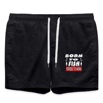 Pêche - Short de bain - noir - Devant - AI Model Male 185 light (185cm)