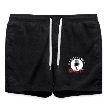 Sing it - Swim Trunks - black - Front - AI Model Male 185 light (185cm)