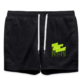 Je ne discute pas - Short de bain - noir - Devant - AI Model Male 185 light (185cm)