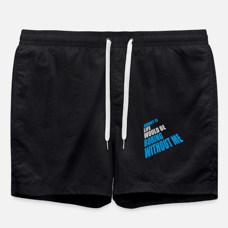 vie ennuyeuse sans moi - Short de bain - noir