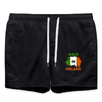 made in Ireland - Short de bain - noir - Devant - AI Model Male 185 light (185cm)