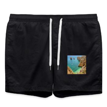 Ponta da piedade - Lagos - Badeshorts - Schwarz - Vorne - AI Model Male 185 light (185cm)
