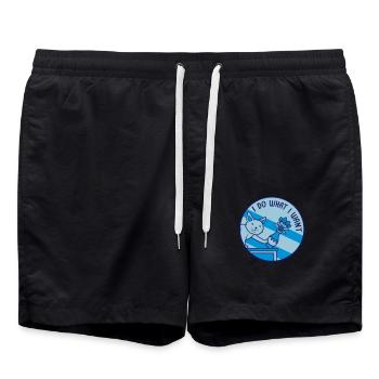 Faire ce que je veux - Short de bain - noir - Devant - AI Model Male 185 light (185cm)