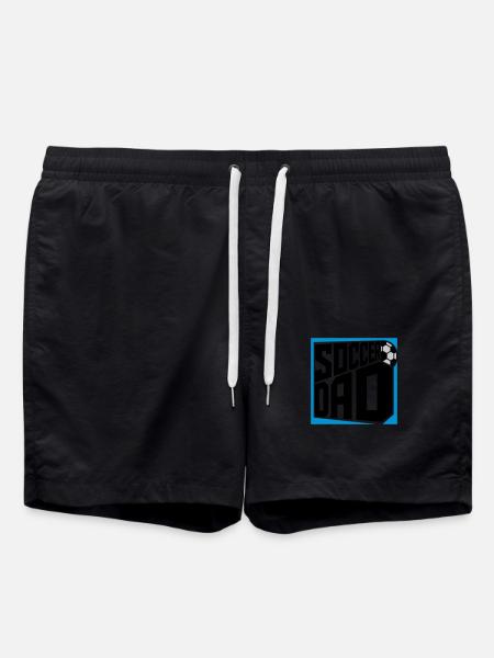 Logo Design Soccer Dad - Swim Trunks - black