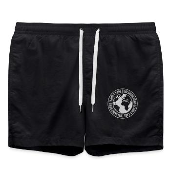 Les dernières nouvelles s’en fichent - Short de bain - noir - Devant - AI Model Male 185 light (185cm)