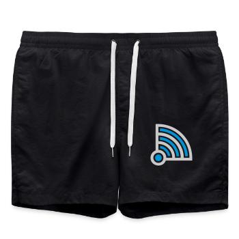 Good connection icon Wifi - Swim Trunks - black - Front - AI Model Male 185 light (185cm)