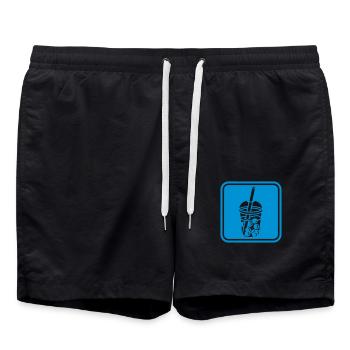 Bouton Shield Bubble Tea - Short de bain - noir - Devant - AI Model Male 185 light (185cm)