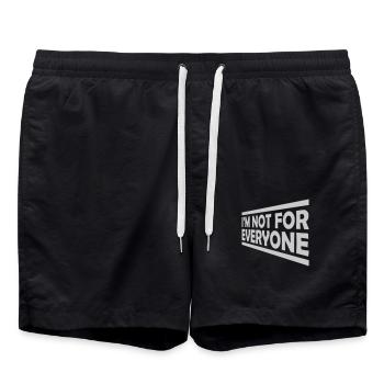 Im not for everyone - Badeshorts - Schwarz - Vorne - AI Model Male 185 light (185cm)